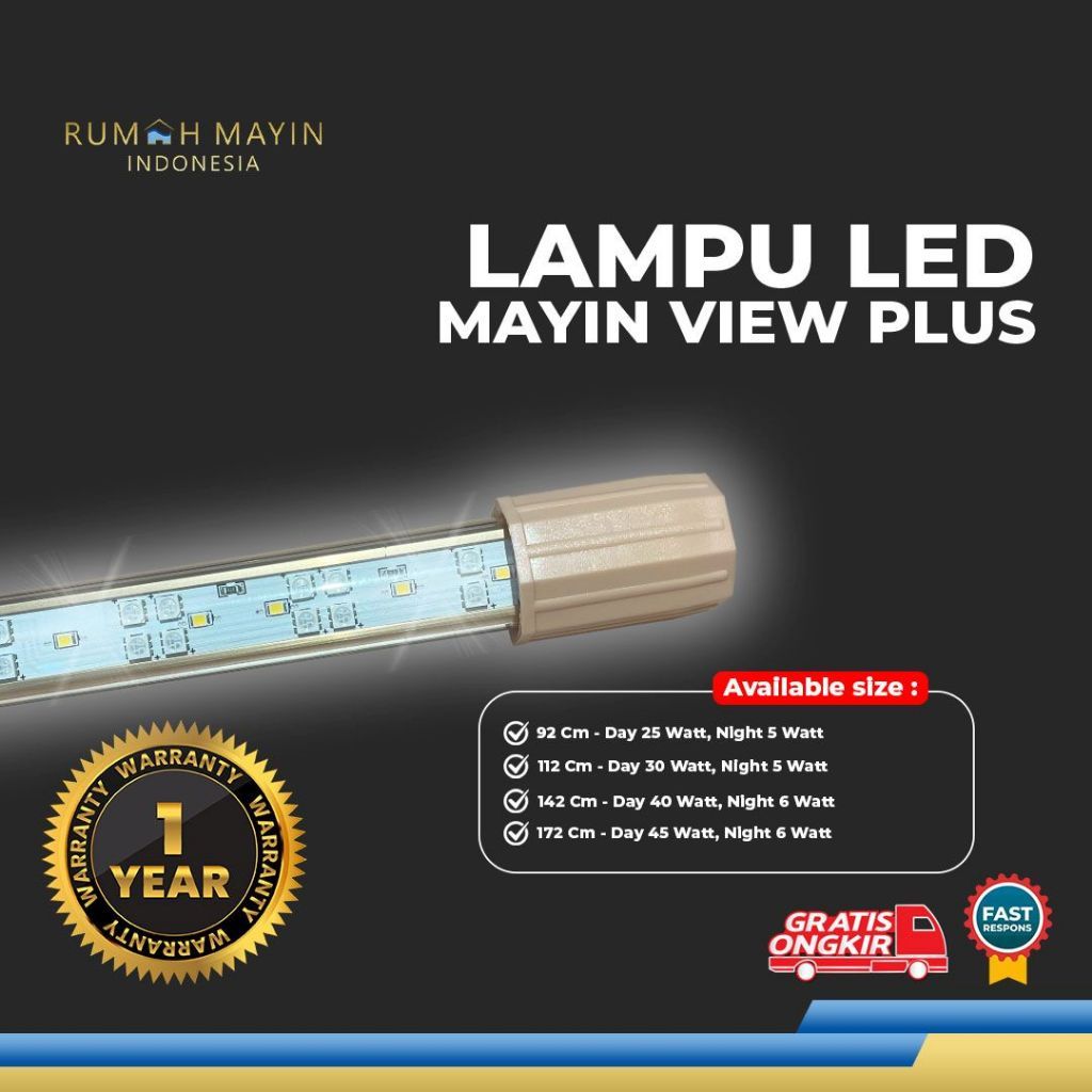MAYIN Lampu LED MAYIN PLUS Aquarium ikan Arowana / Arwana