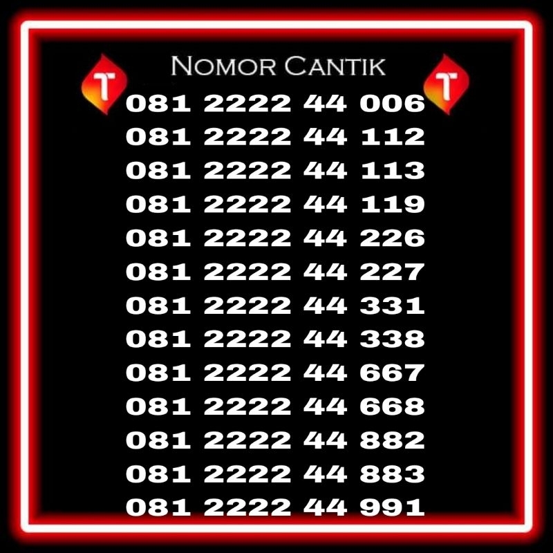 nomor cantik telkomsel dobel dobel