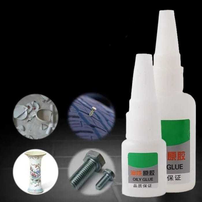 

# HJ # OILY GLUE 50GR LEM KERAMIK SUPER PEREKAT KUAT SERBAGUNA / LEM KAYU KERAMIK KACA KARET PPLASTIK LOGAM / LEM SUPER SERBAGUNA