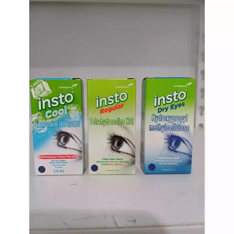 Insto Reguler (Mata Merah) | Insto Dry Eyes (Mata Kering) | Insto Cool (Sejuk di Mata) @7.5ml