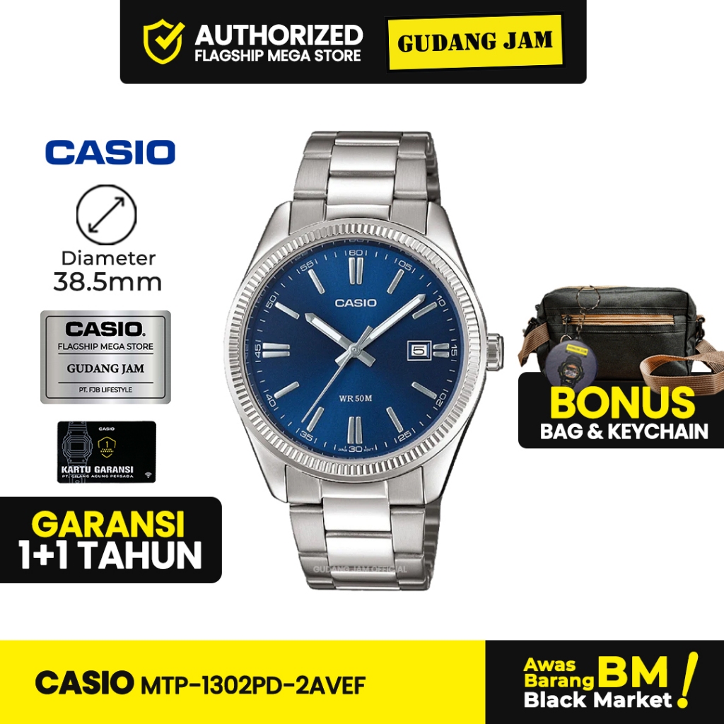 SPECIAL EDITION Jam Tangan Casio MTP-1302PD-2AVEF MTP-1302PD MTP-1302 MTP1302PD