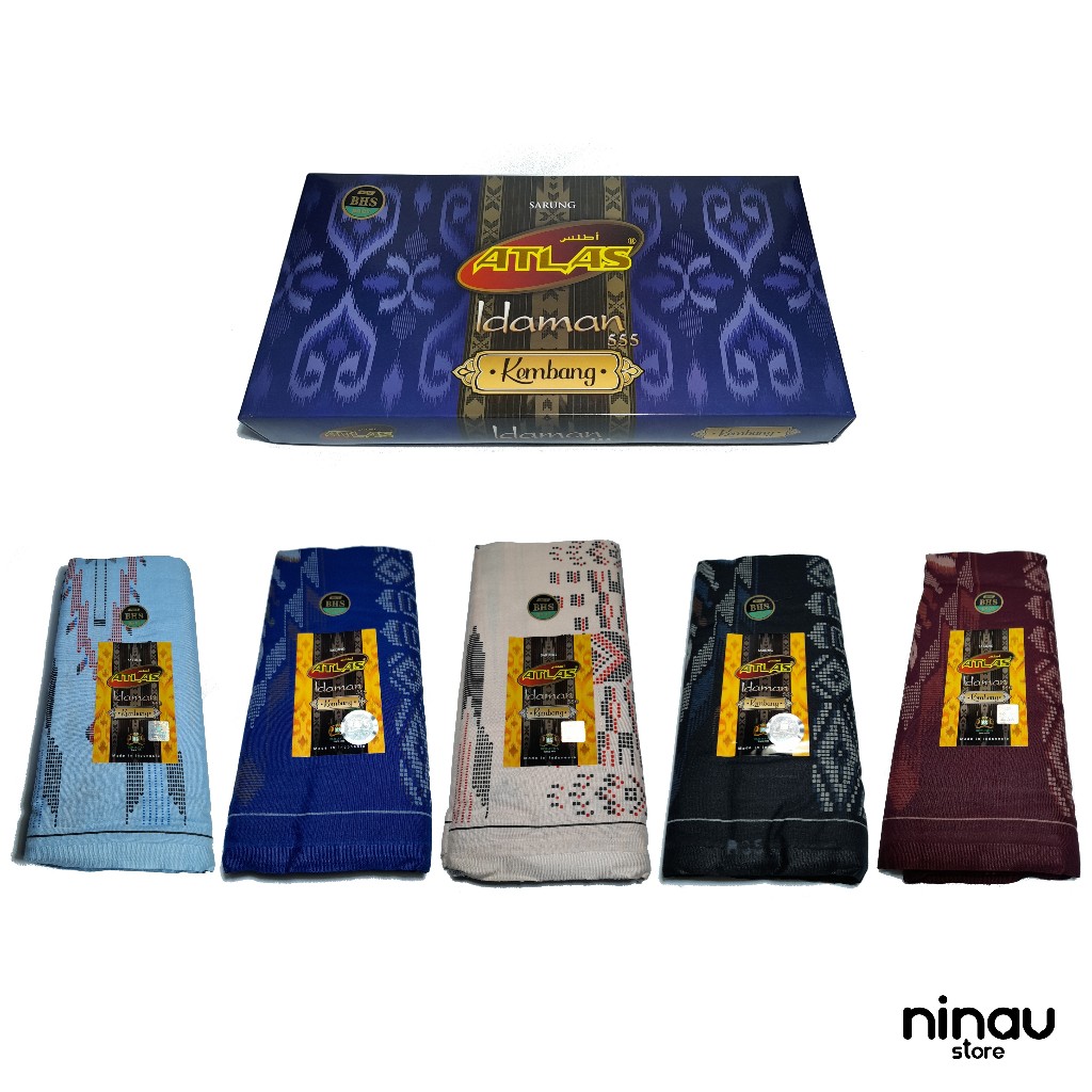 Sarung Atlas Idaman 555 Kembang Motif BHS JIA