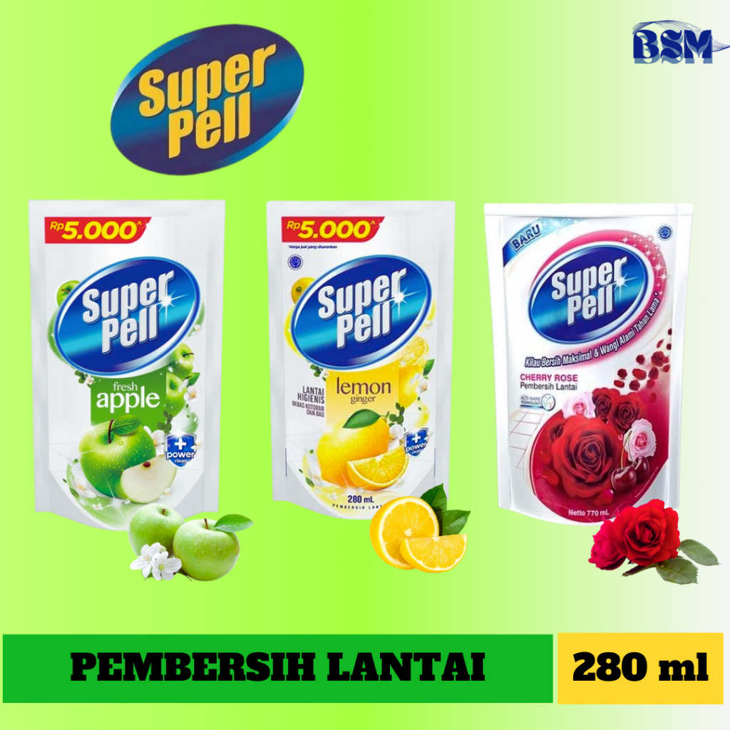 Super Pell Pembersih Lantai Refill Kemasan 5000/ 6 PCS