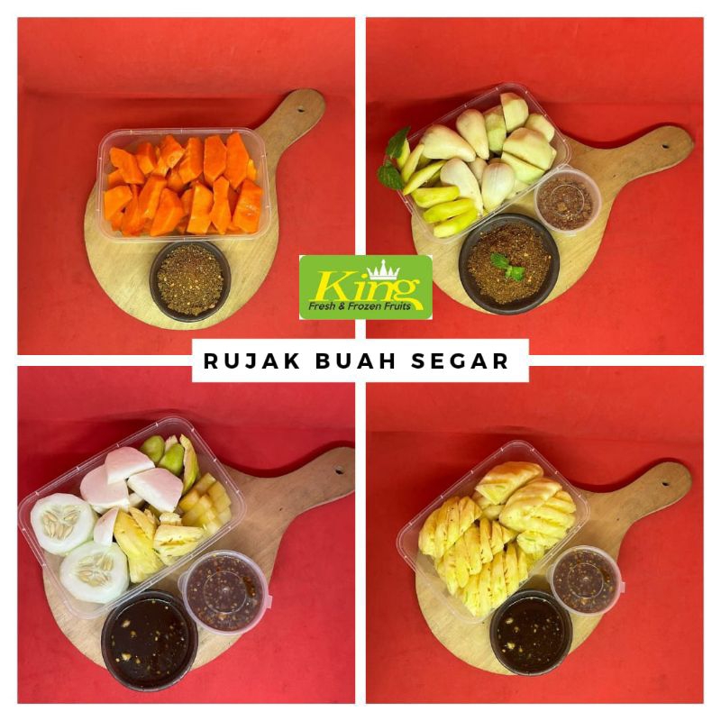 Rujak buah, rujak buah segar 500 gram, rujak bangkok, rujak manis