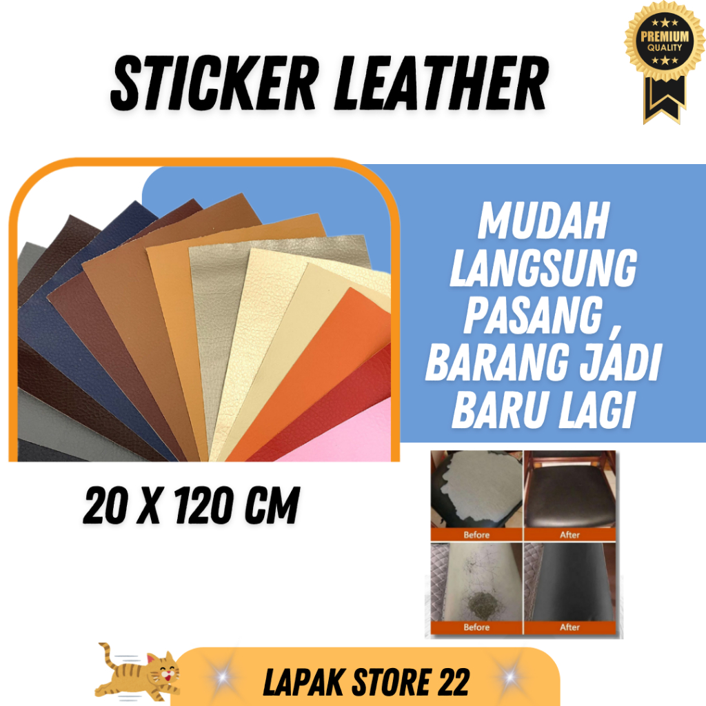 Stiker Jok Motor Kulit Setiker Kulit Sofa Sticker Alas Sofa Vinyl Wallpaper Meja Kulit Sintetis Stic