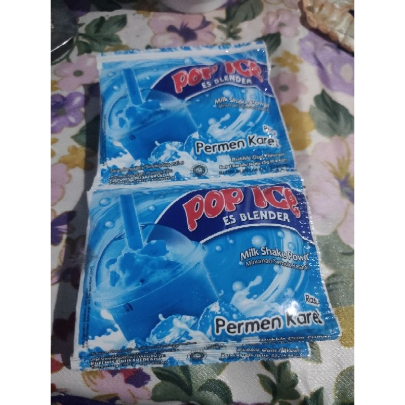 

POP ICE PERMEN KARET BUBBLE GUM FLAVOR 10 SASHET