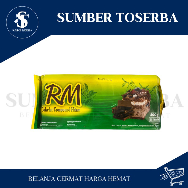 

500gr Cokelat Batang Coklat compound hitam dark chocolate RM