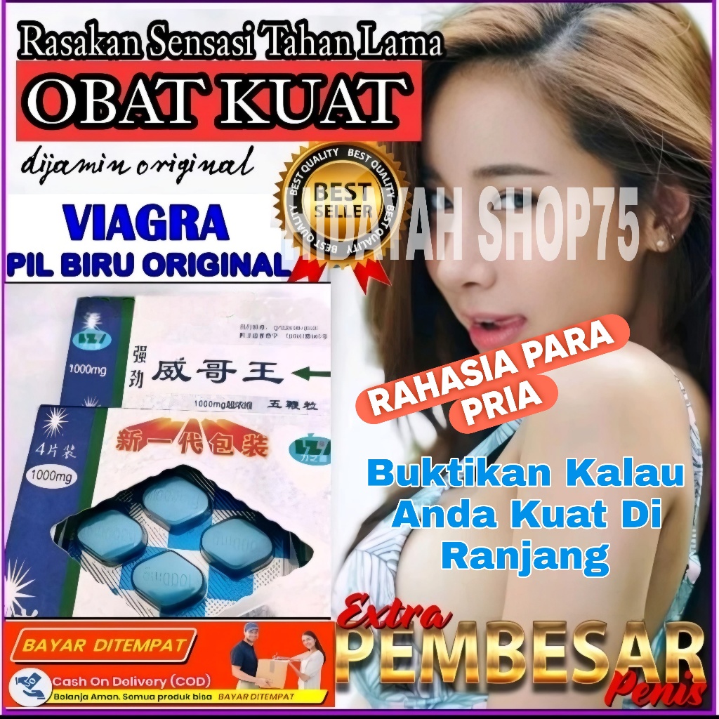 GRADE A  Asli Pil Biru Viagra Original | OBAT KUAT PRIA TAHAN LAMA