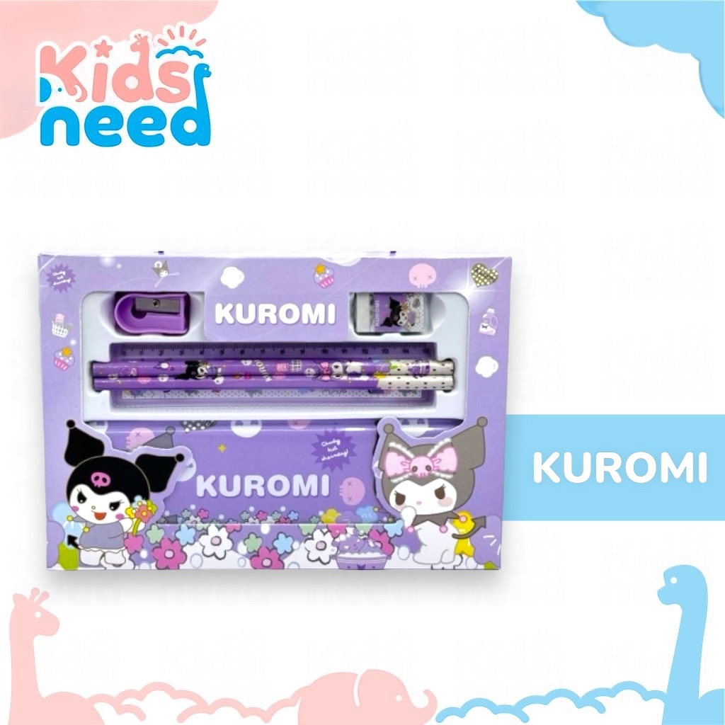 

D3W! Alat Tulis Anak STATIONARY SET Karakter Lucu Kuromi Melody Cinnamoroll