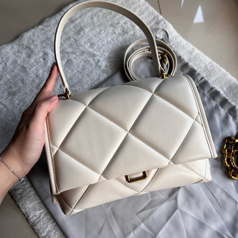 Tas Charles and Keith Gemma Chunky Cream Original Preloved