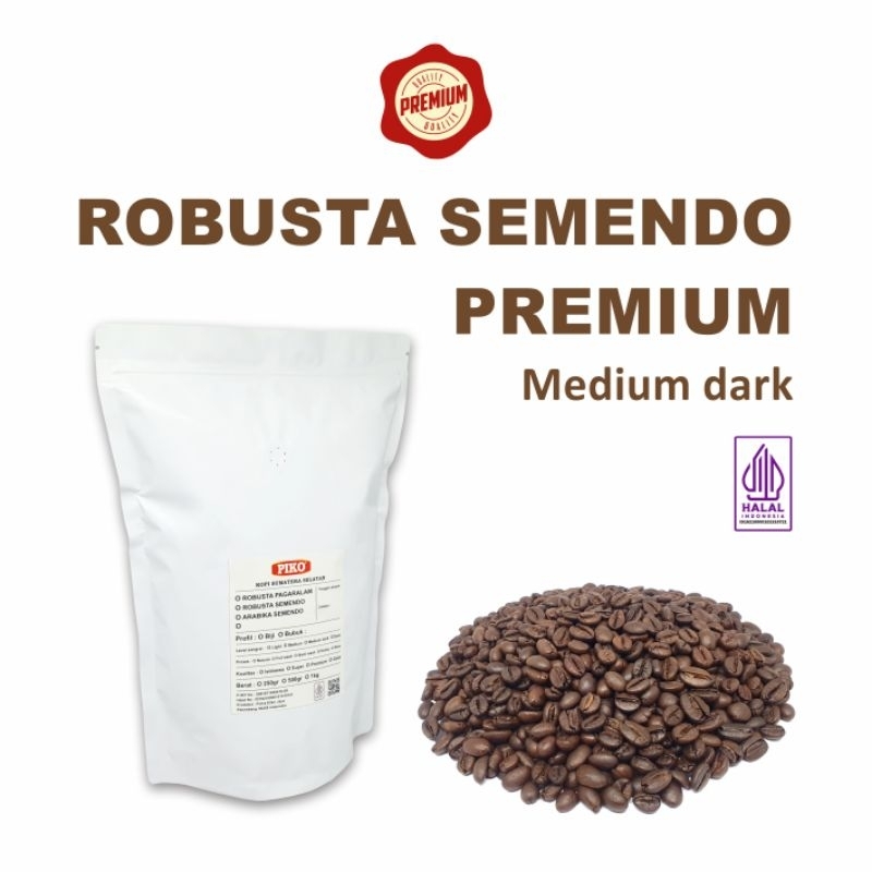 

Kopi Robusta Semendo Premium 500gr Petik Merah Biji Kopi Bubuk