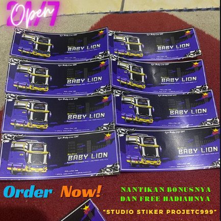Terbaru Stiker Bus Official Babylion SJM SERASI JAYA MANDIRI 2 PCS