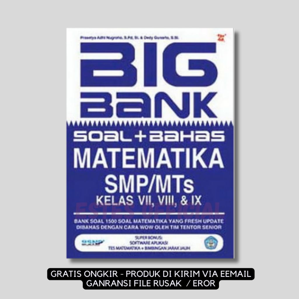 

[ ID2863 ] BIG BANK SOAL+BAHAS MATEMATIKA SMP/MTS