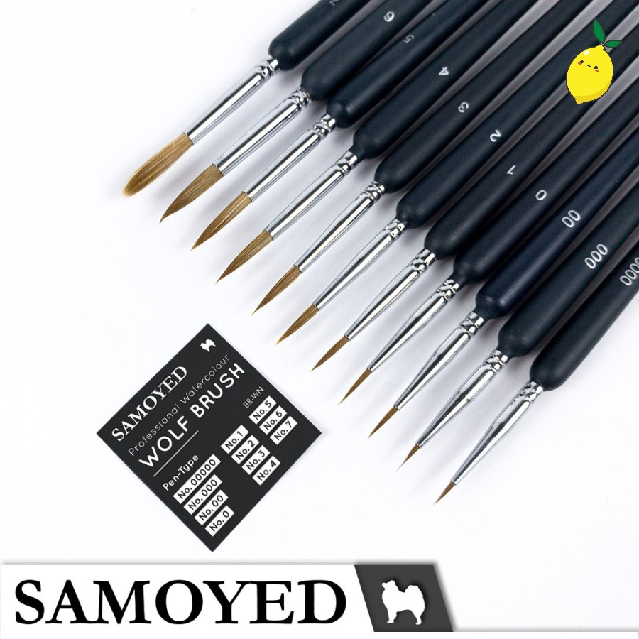 

Kuas Lukis Cat Air Bulu Serigala / Liner Brush Samoyed BR-WN