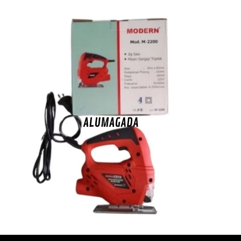 ALUMAGADA Mesin JigSaw Modern M2200/Mesin Gergaji Listrik  Modern 2200