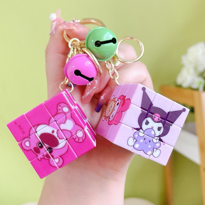 Blanja.ids Gantungan kunci rubik Karakter Kartun sanrio cinnamonroll kuromi stella kitty lotso/ Gant