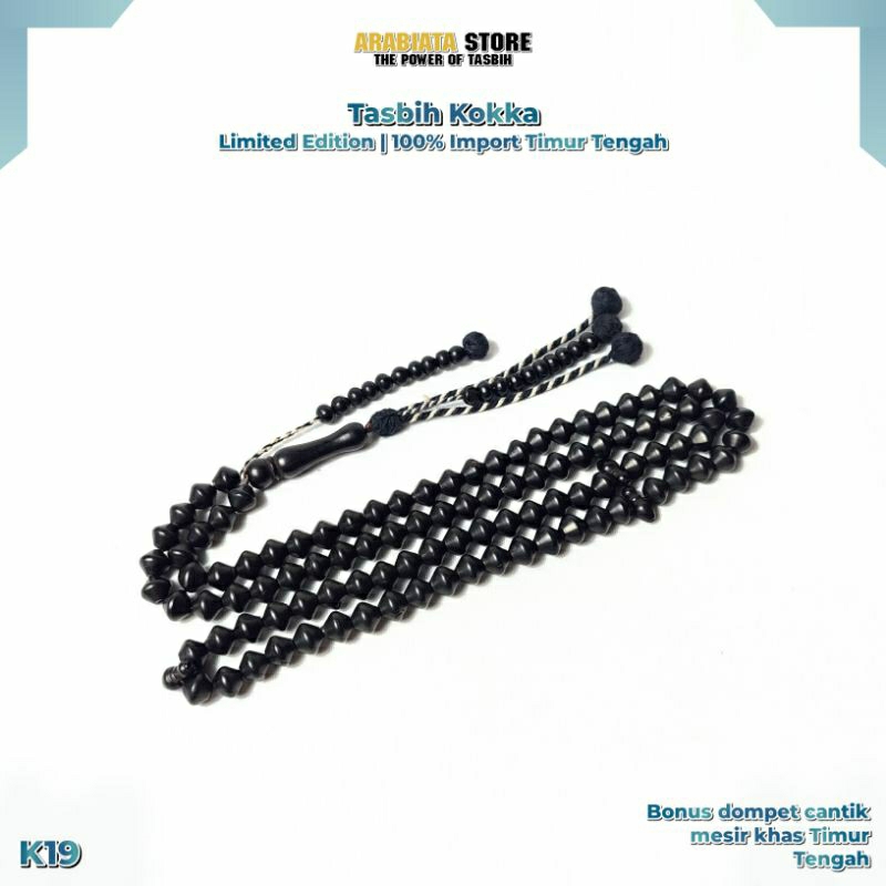 Tasbih Kauka Kokka Fuqoha Hitam Asli Import Mesir