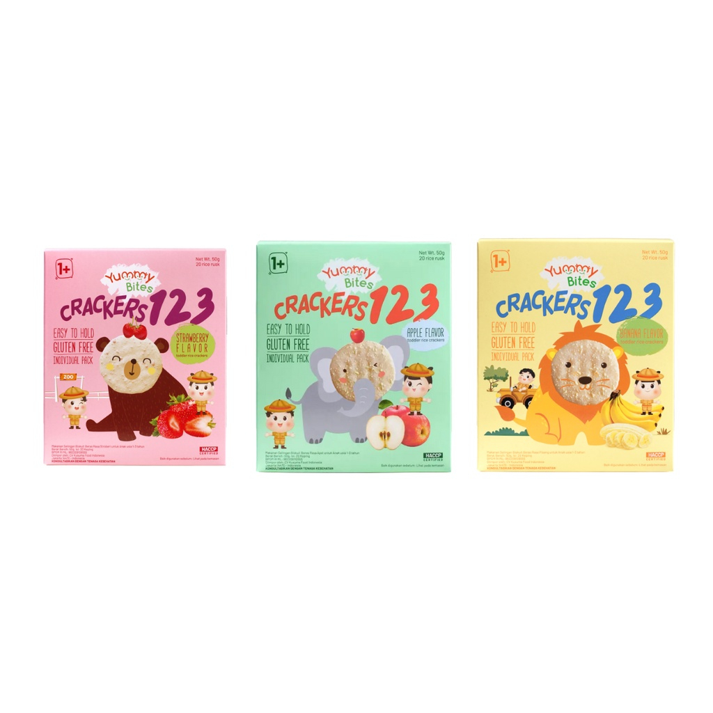 

Yummy Bites Rice Crackers 123 Banana 50gr