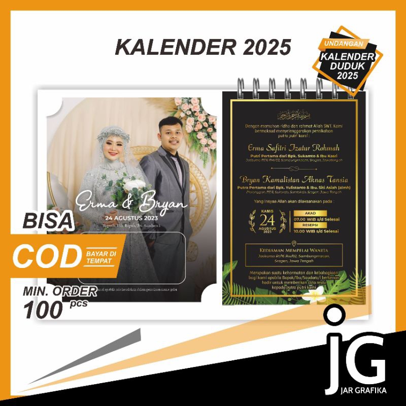 

UNDANGAN KALENDER DUDUK CUSTOM