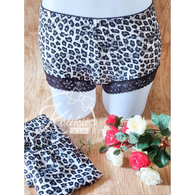Celana Dalam Motif Leopard / Celana Dalam Renda / CD Boxer Cewek / CD Motif Macan / Hotpants