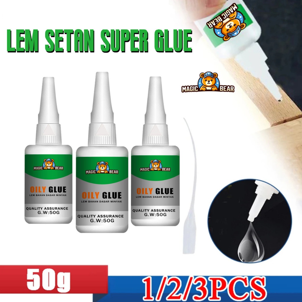 

【Bisa COD】Lem Setan Super Glue / lem serbaguna 50gr