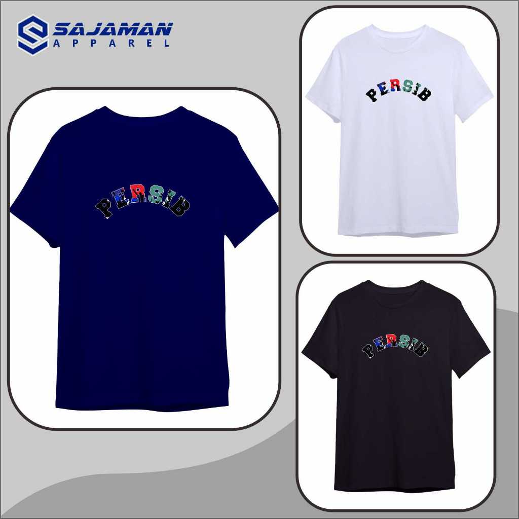 Kaos Persib Bandung Supporter Persib Bandung Kaos Persib Biru Putih Hitam