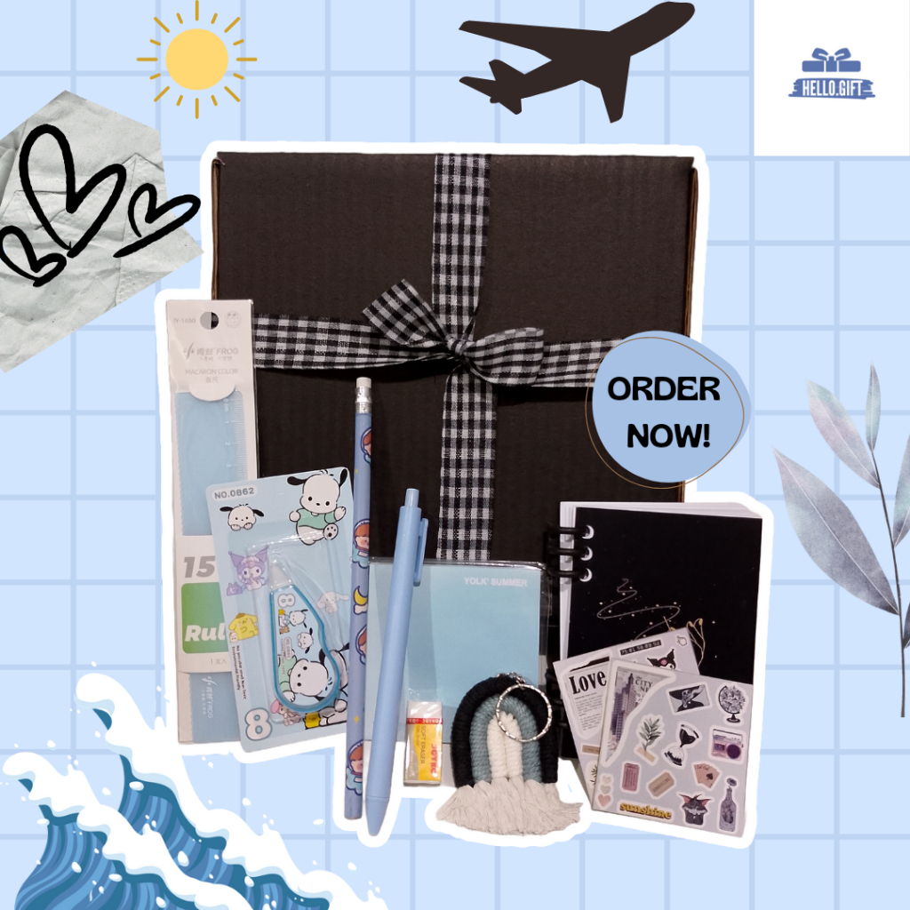 

Hampers Alat Tulis Lengkap Biru Hitam Kado Ulang Tahun Cowok Cewek Bermanfaat Wisuda Murid Guru Premium Murah Mewah Perfect