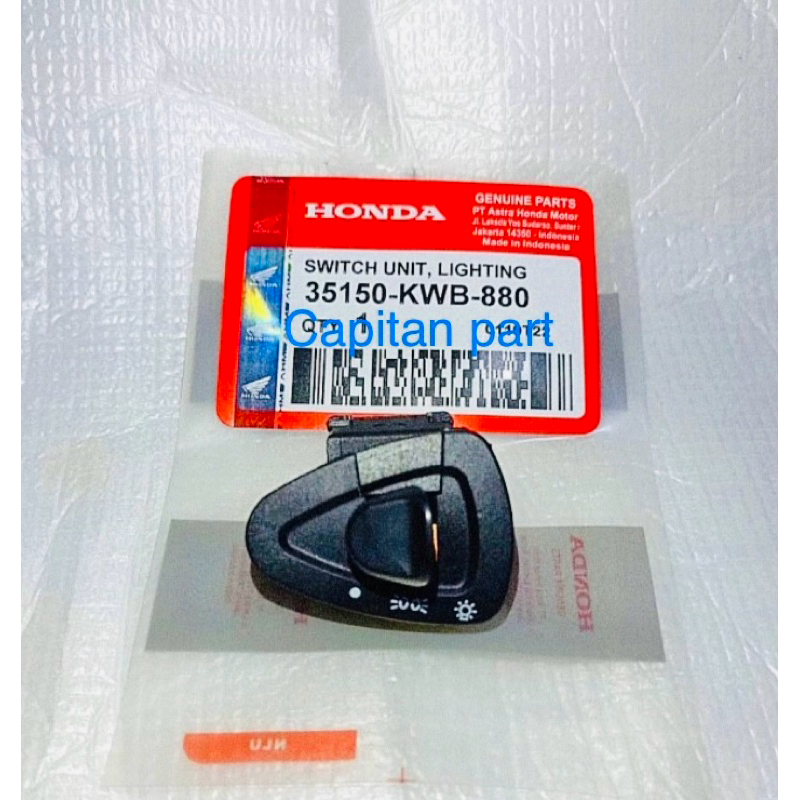 Saklar Lampu/Tombol Lightning blade,vario 110 Techno,Scoopy Karbu,Revo 110 2009 - 2012