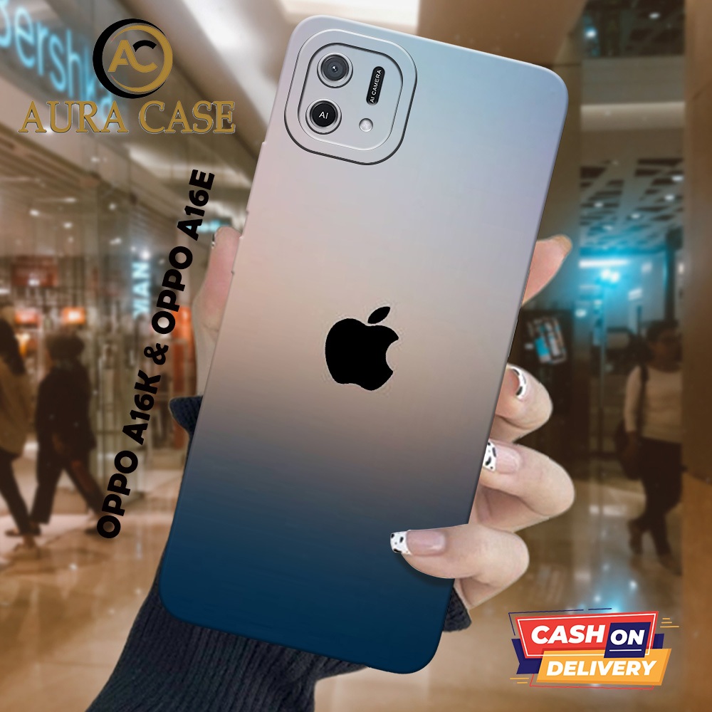 AURA CASE - Case OPPO A16K / OPPO A16E - BRANDED Case - Softcase OPPO A16K / A16E - Casing Hp OPPO A