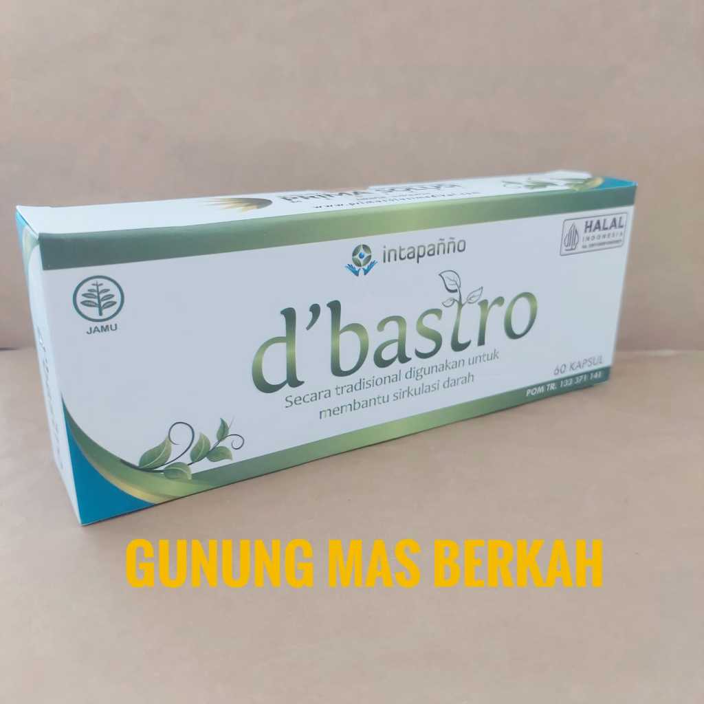 D BASTRO debastro D'Bastro Kapsul - Herbal kolesterol, darah tinggi  melancarkan sirkulasi darah