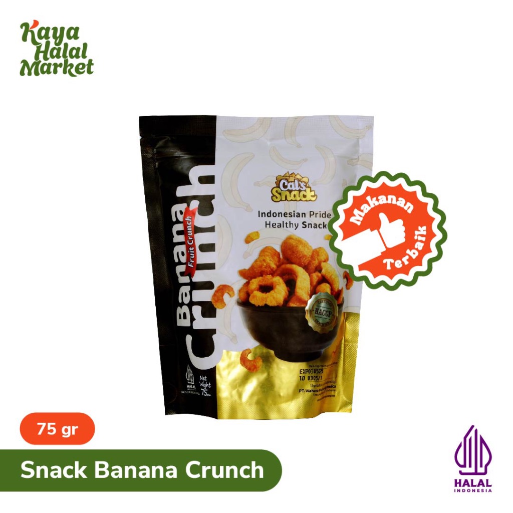 

Banana Snack Crunchy 75 Gr Renyah Kriuk Kaya Halal Market