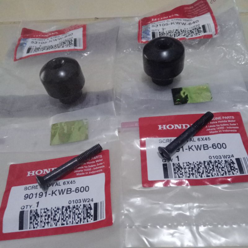 jalu bandulan ujung stang stir revo 110 revo 110 new suprax 125 f1 original honda sepasang 53105kww6