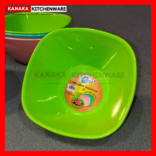 Mangkok saturnus Candid Tiga Warna / mangkok Melamin / Mangkok Plastik / Mangkok Warna Hijau / Mangk