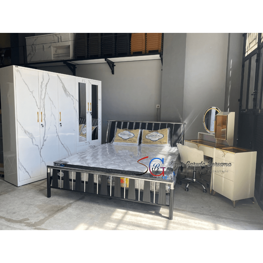 PAKET KAMAR SET PREMIUM / PAKET SET KAMAR MEWAH MINIMALIS ESTETIK / PAKET KAMAR SET PENGANTIN / PAKE