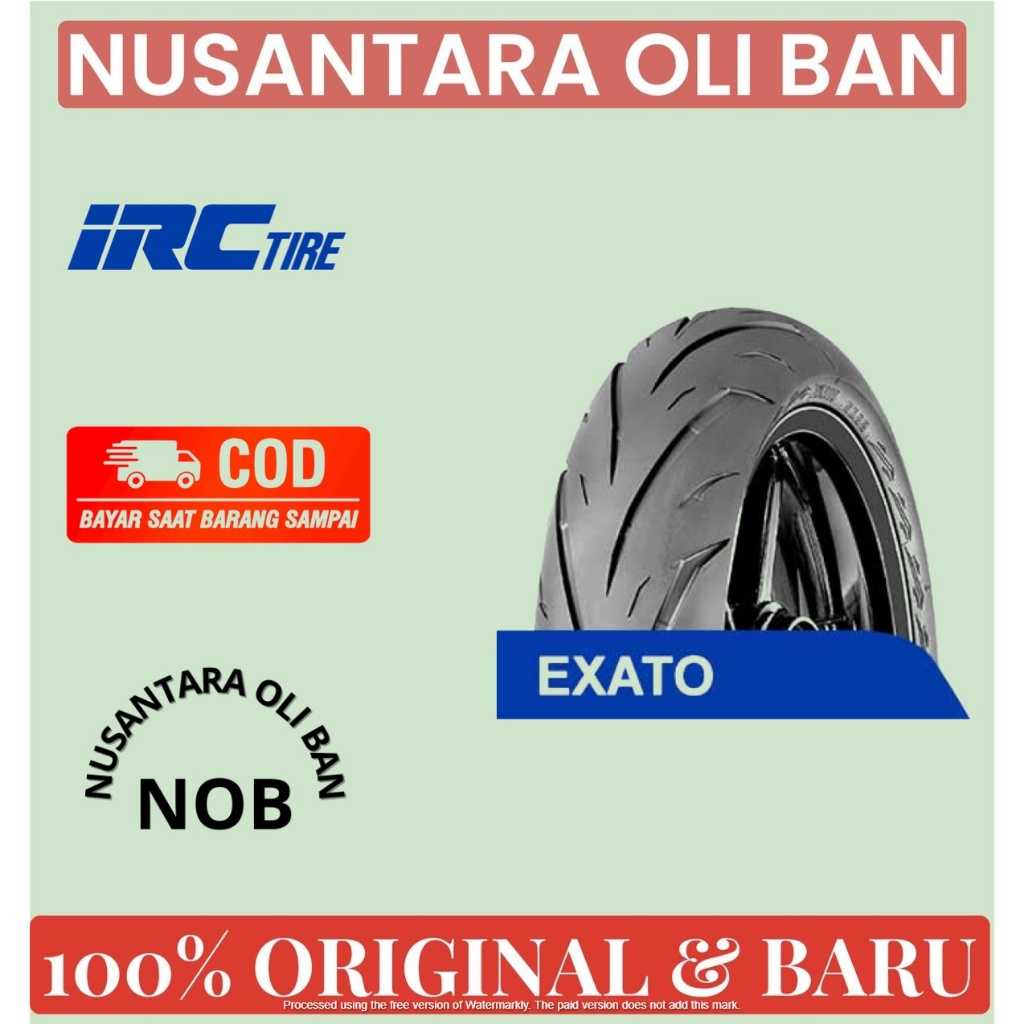 BAN LUAR IRC RING 13 TUBELESS 110/70-13 130/70-13 140/70-13