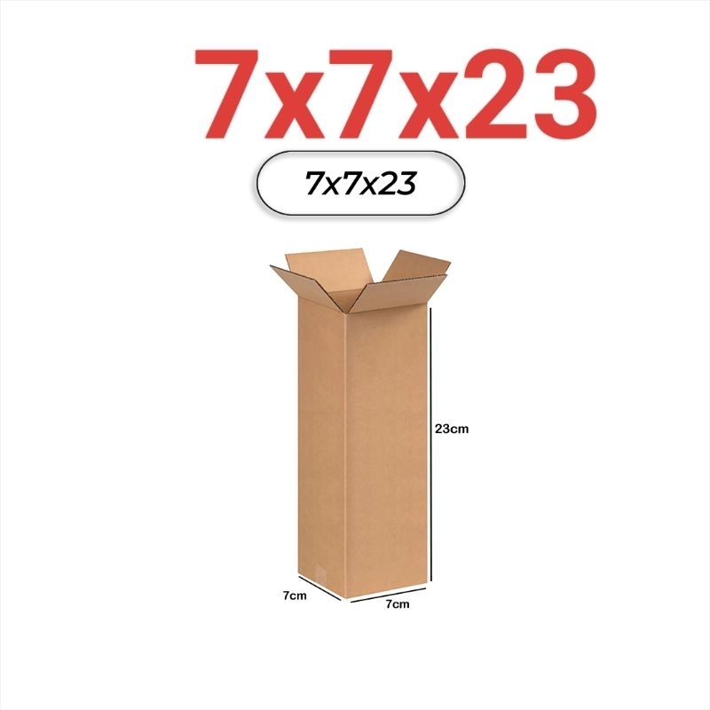 

Kardus Box Botol uk 7x7x23cm Polos Packing Baru