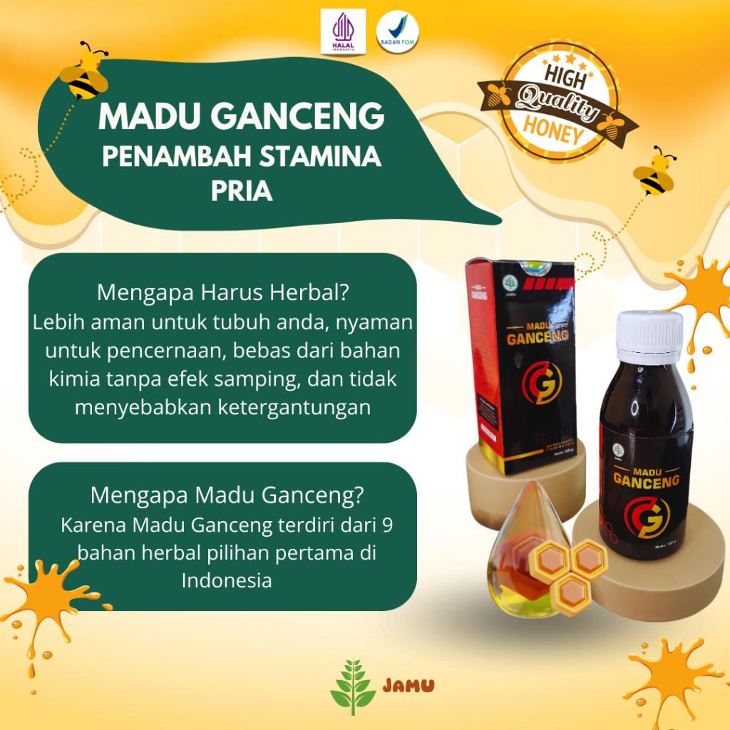 

Madu Strong & Berkhasiat - Madu Ganceng - Kualitas Premium Ukuran 160gr