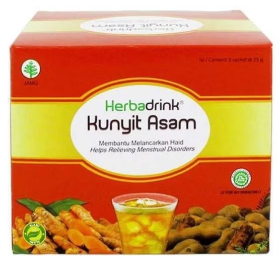 

JAMU KUNYIT ASAM SIRIH herbadrink SACHET