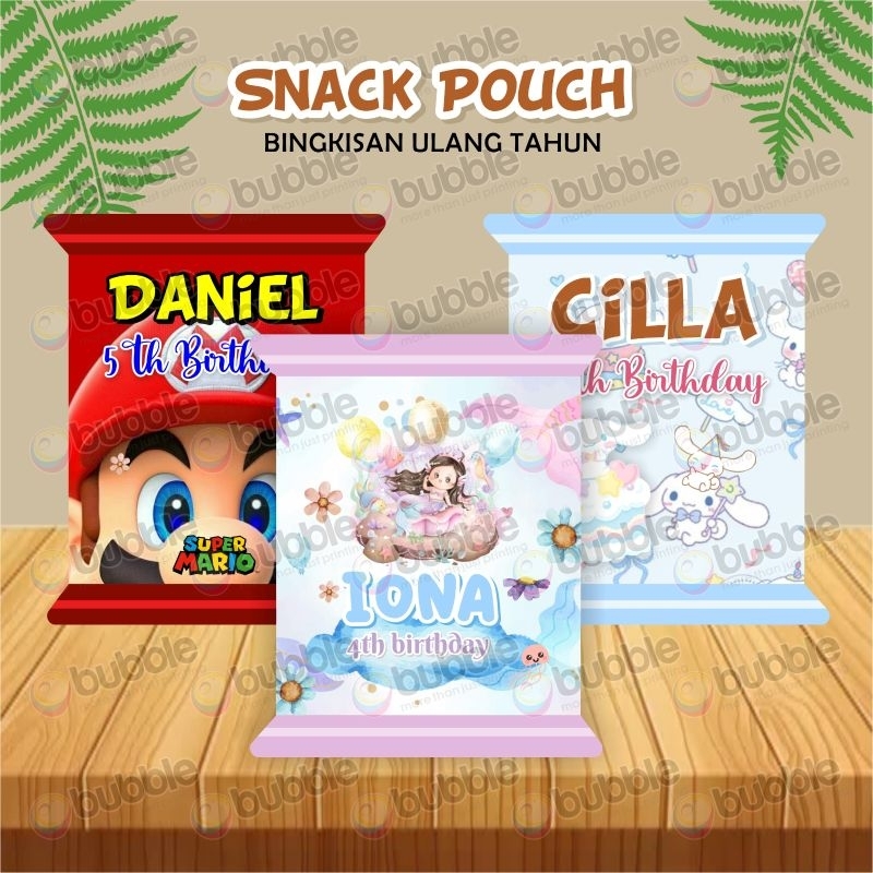 

(FREE DESIGN) SNACK POUCH/GIANT SNACK BAG