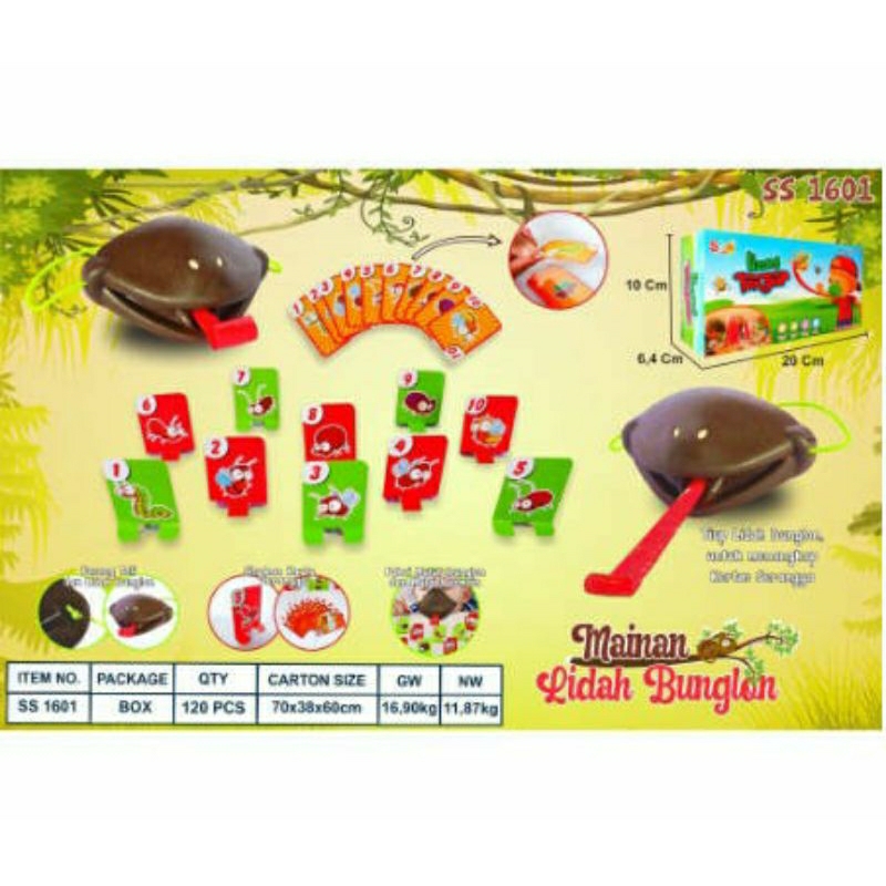 MAINAN LIDAH BUNGLON