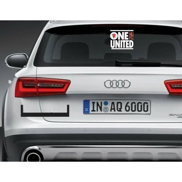 Cutting Sticker Kaca Mobil Manchester United Sepak Bola Stiker Keren