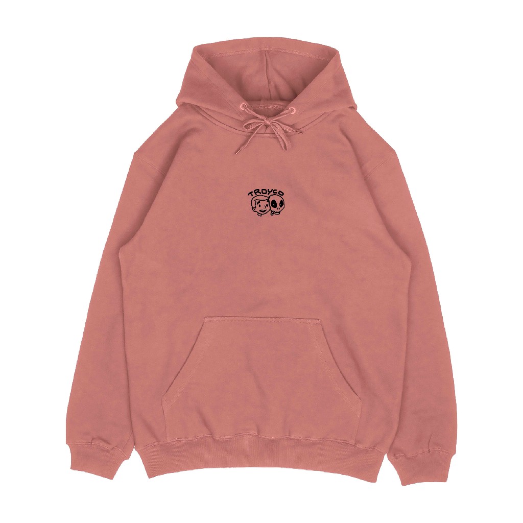 Troy Company Pullover Hoodie Pink Salmon Best Friend - Hoodie Pria Wanita Pink Salmon KH 2635