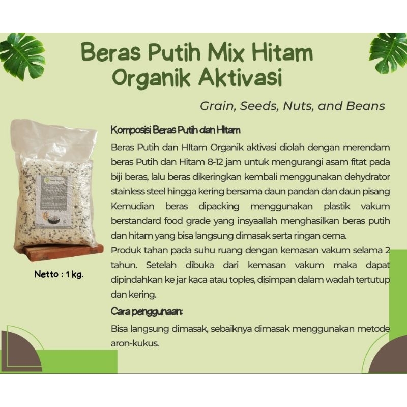 

Beras Putih Mix Hitam Organik Aktivasi