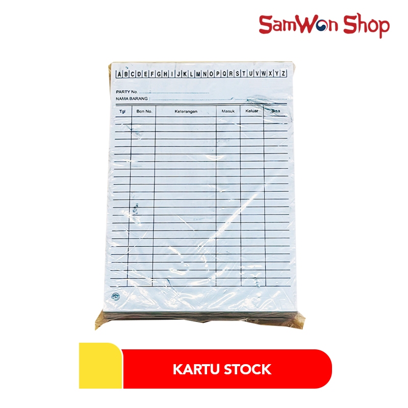 

KARTU STOCK BARANG / STOCK CARD
