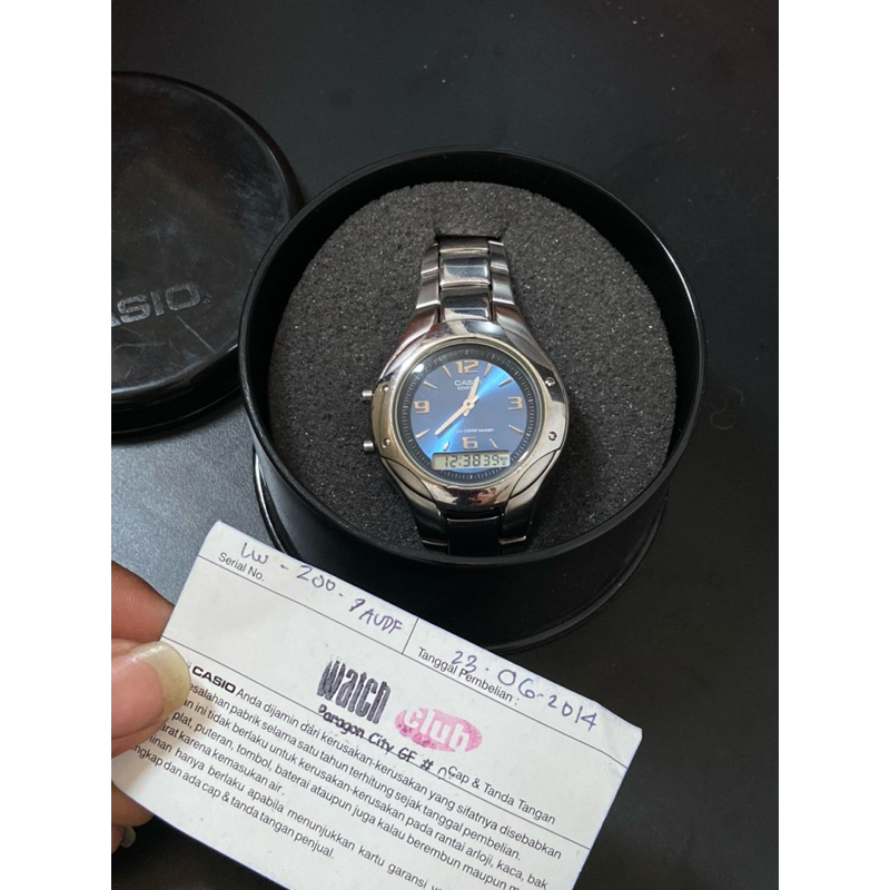 Vintage Casio Edifice EFA-105 Analog and Digital men quartz watch.
