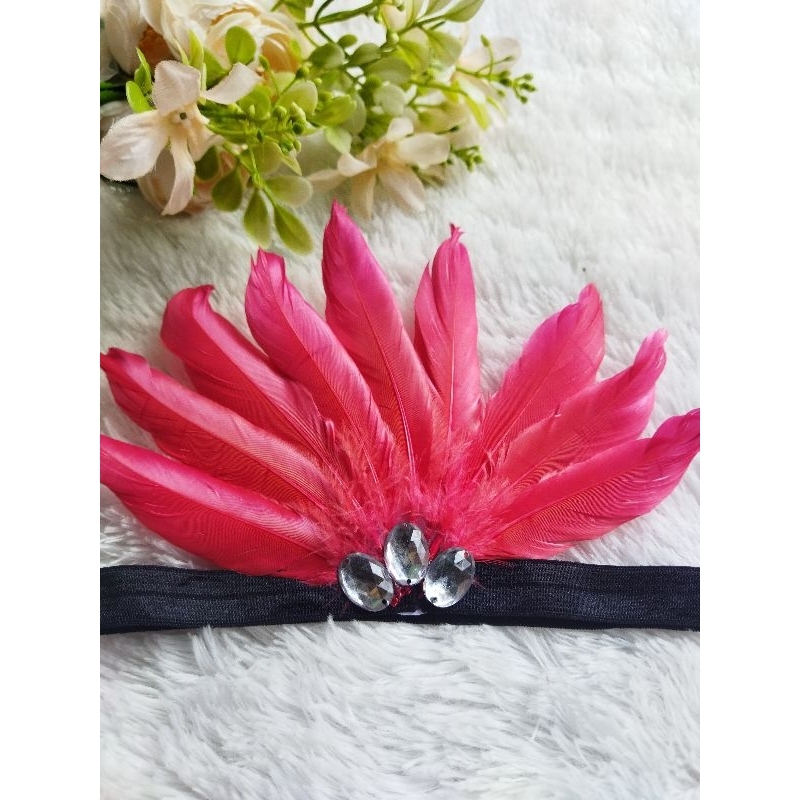 bandana bulu/ aksesoris kepala