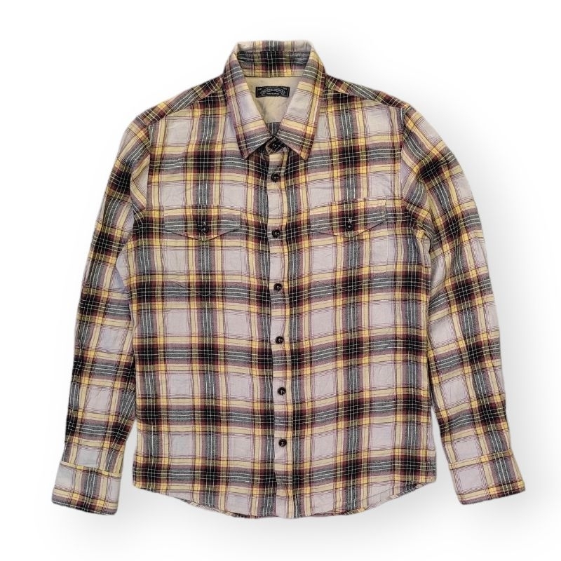 291295=Homme Plaid Flanel Shirt