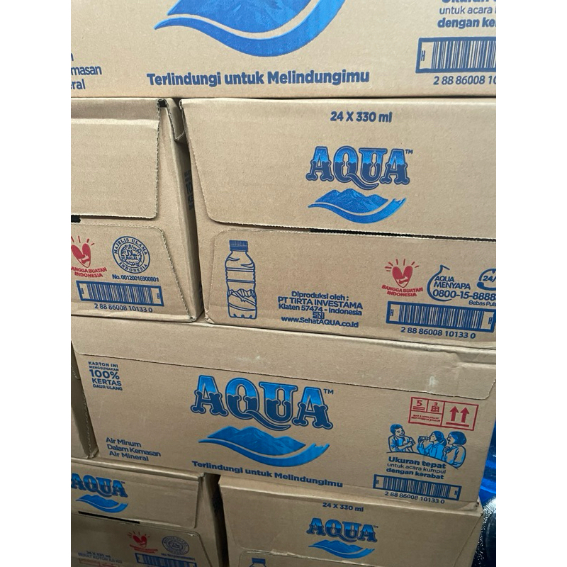 

Aqua kemasan 330ML