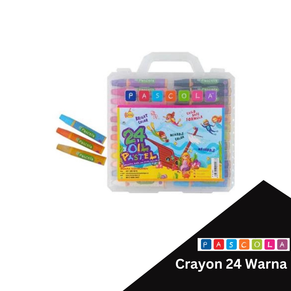 

Standard Pascola Oil Pastel 24 Warna Crayon Pewarna Coloring KODE S8X8