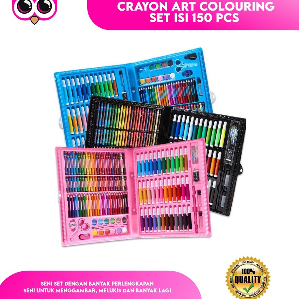 

CRAYON ART COLOURING SET ISI 15 PCS ALAT MELUKIS DAN MEWARNAI ANAK KRAYON WARNA KODE Q2G6